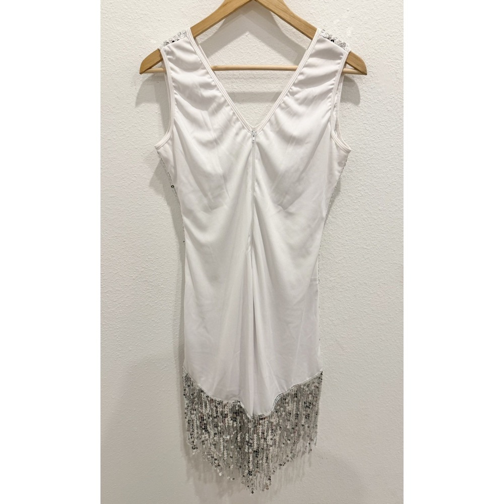 Leg Avenue Gatsby Girl Silver Roaring 20s Flapper Woman's Costume Halloween XL - Picture 6 of 6
